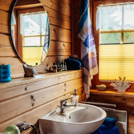 بيت للعطل Idyllisch Gelegenes Blockhaus - Hunde Willkommen باد ساخسا